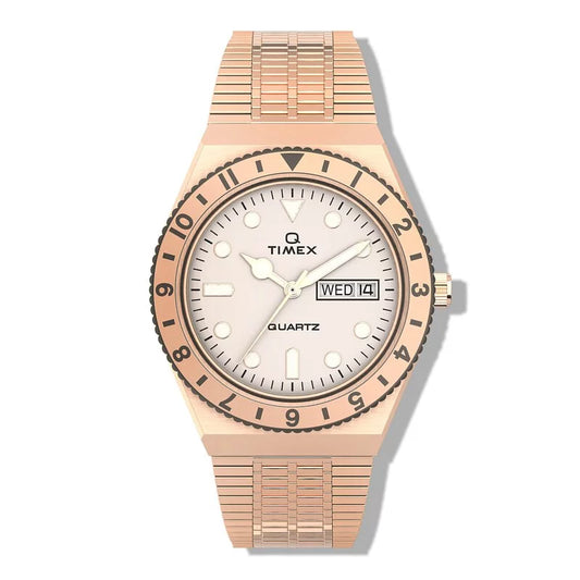Q Timex Reissue 36mm Ladies Rose Gold Bracelet Watch TW2U95700
