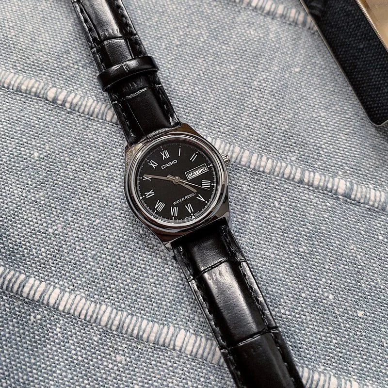 Casio LTP-V006L-1B / LTP-V006L-7B 25mm Ladies Leather Vintage Watch