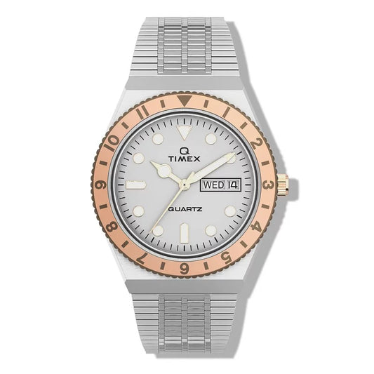 Q Timex Reissue 36mm Ladies Rose Gold Bracelet Watch TW2U95600