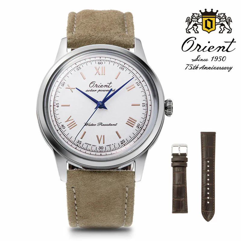ORIENT Bambino 38mm Solar-powered 75th anniversary Limited Edition RA-WK0006S