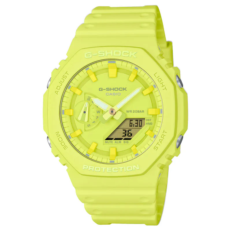 G-Shock Casio Digital Watch Yellow GA-2100-9A9