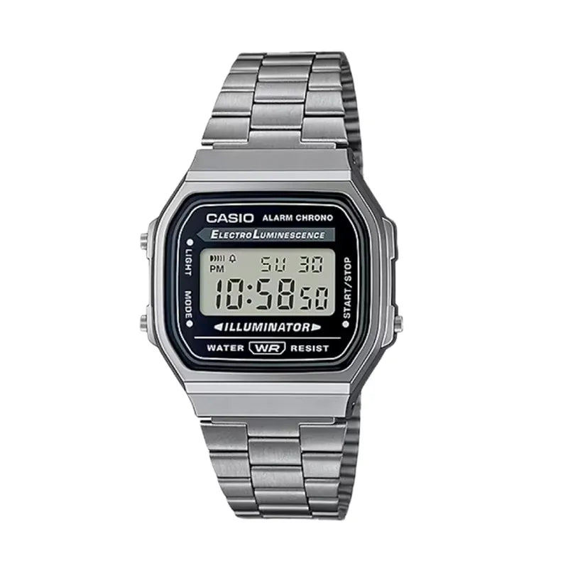 Casio A168WGG-1A Gray Digital Vintage Watch