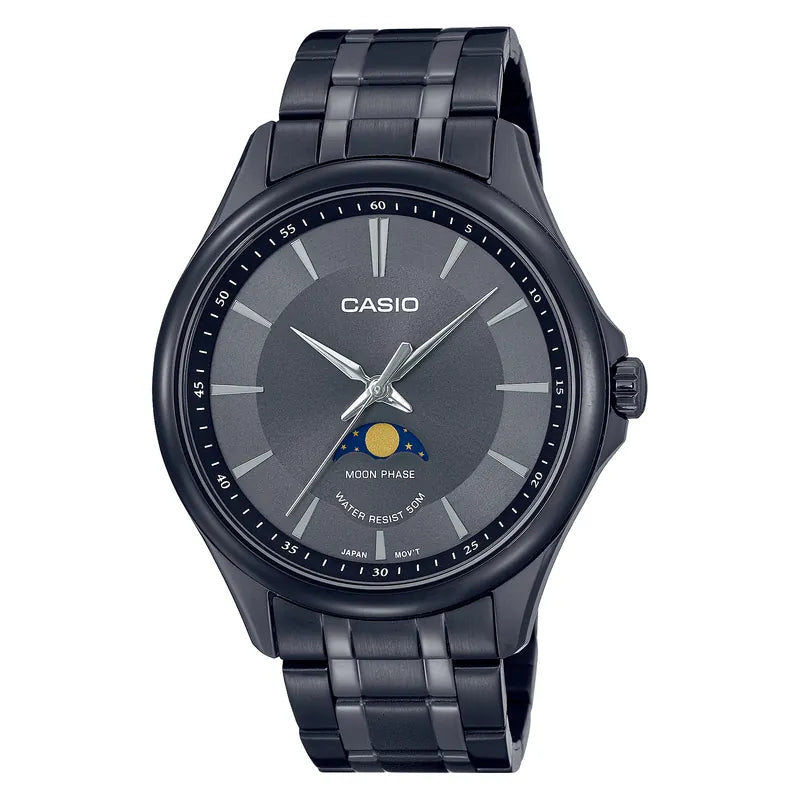 Casio MTP-M100B-1A 41mm Quartz Moonphases Watch