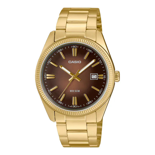 Casio MTP-1302PGC-5A 38mm Green Dial Quartz Watch