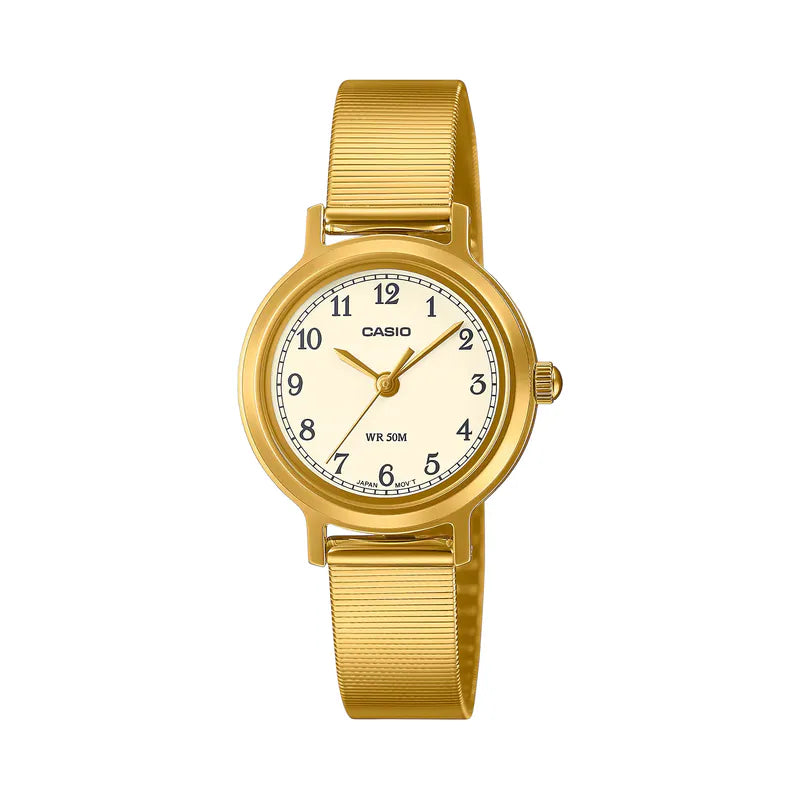 Casio LTP-B170G-9BV Ladies Cream Dial Quartz Watch