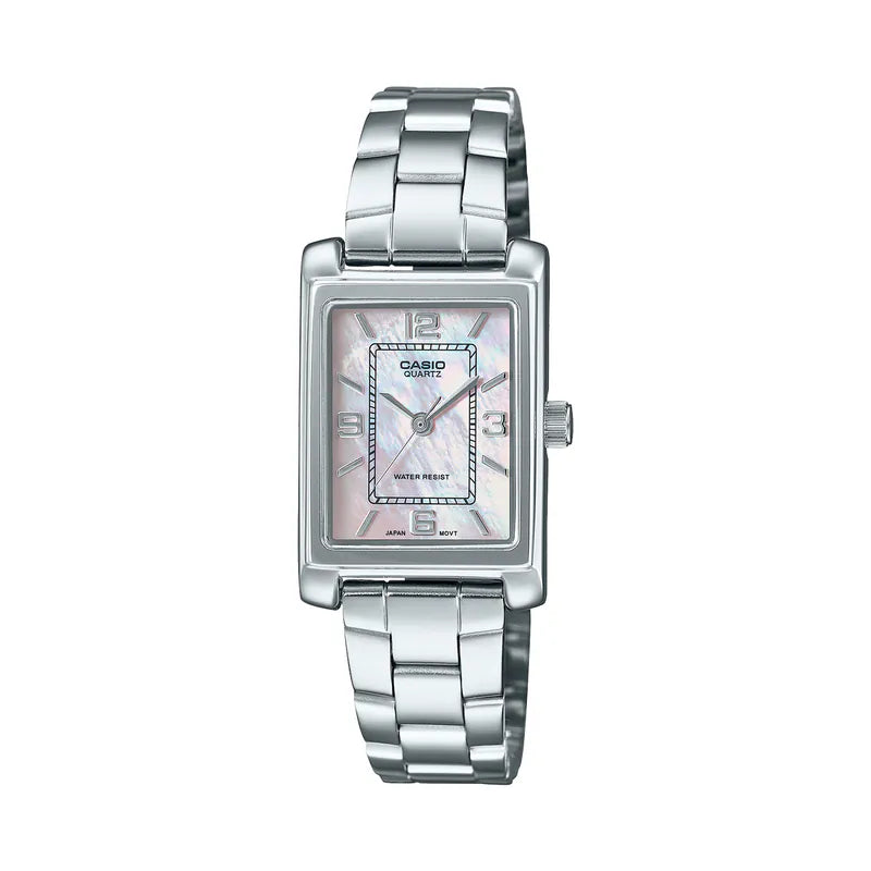Casio LTP-1234DS-4A 21mm Ladies Vintage Watch Mother of Pearl Dial