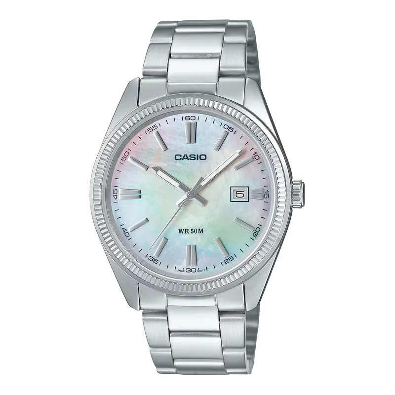 Casio MTP-1302DS-7A 38mm Mother Of Pearl Dial Quartz Watch