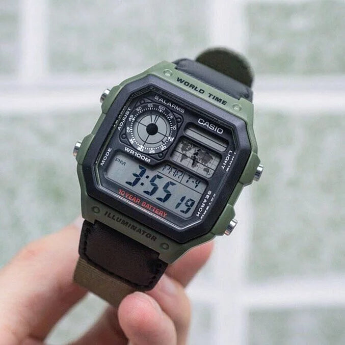 Casio Digital Vintage Watch AE-1200WHB-3B