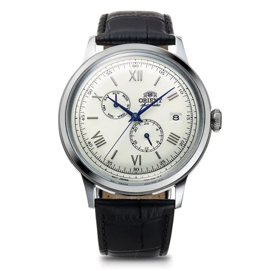 ORIENT Bambino Day-Date Classic Leather Watch RA-AK0701S