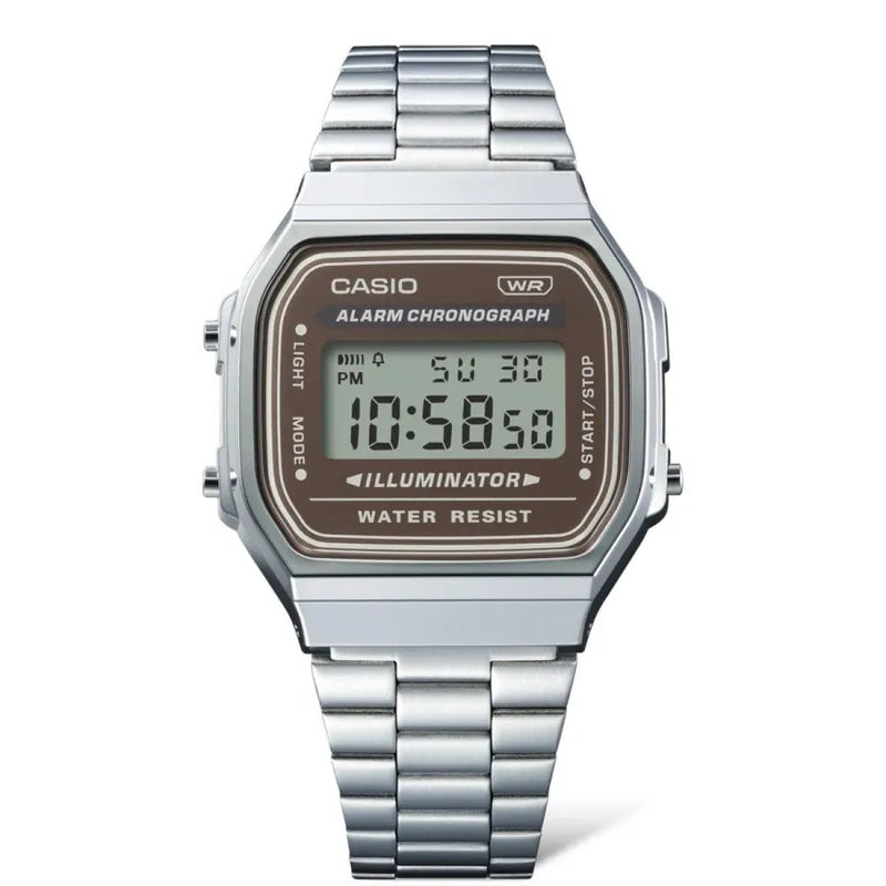 Casio A168WA-5A Brown Digital Vintage Watch