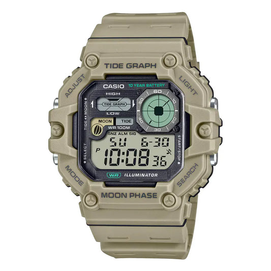 CASIO WS-1700H-5A Tide Graph Moon Data Digital Watch