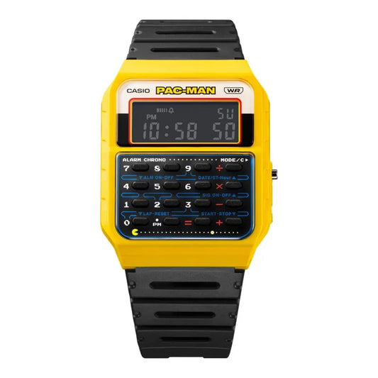 Casio x PAC-MAN CA-53WPC-1B Digital Vintage Calculator Watch