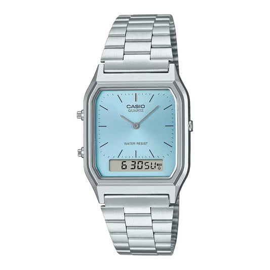 CASIO AQ-230A-2A1 Ice Blue Dual Time Watch