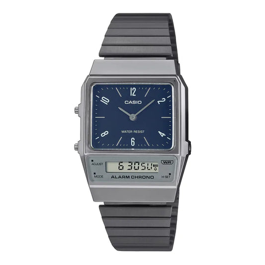 Casio AQ-800EB-2A Gungray Green Dual Time Watch
