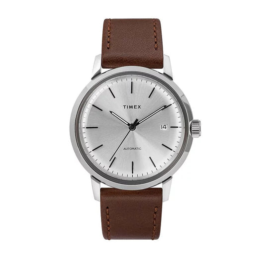Timex Marlin Automatic 40mm Leather Strap Watch TW2T22700