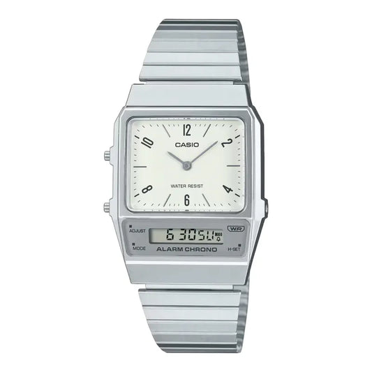 Casio AQ-800E-7A2 Silver Dual Time Watch