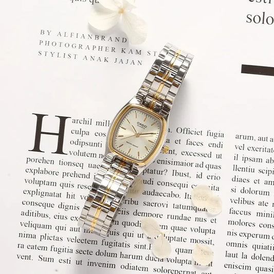 Casio LTP-1169G-9A 22mm Ladies Analog Watch Gold & Silver