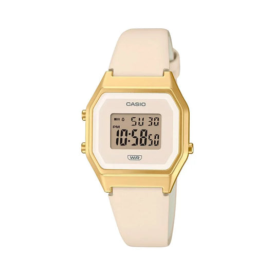 Casio LA680WEGL-4 Ladies Digital Vintage Leather Watch