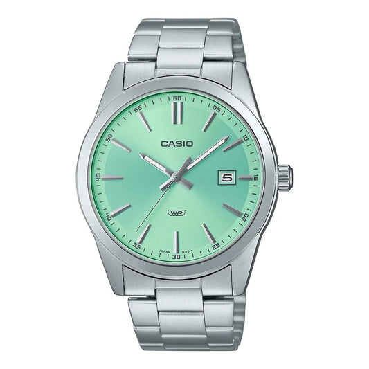 Casio MTP-VD03D-3A2 41mm Mint Green Dial Quartz Watch
