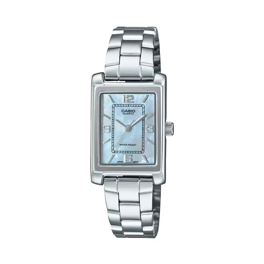 Casio LTP-1234DS-2A 21mm Ladies Vintage Watch Mother of Pearl Dial
