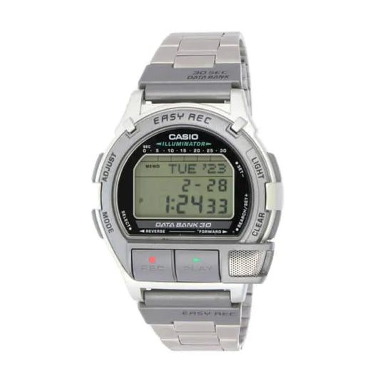 CASIO DB-V300-7T 90s Voice Recorder Easy Rec Digital Watch NOS NIB