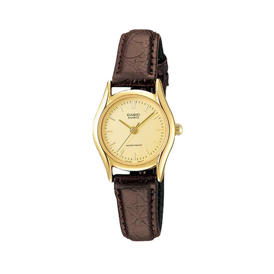 Casio LTP-1094Q-9A 23mm Ladies Leather Strap Vintage Watch