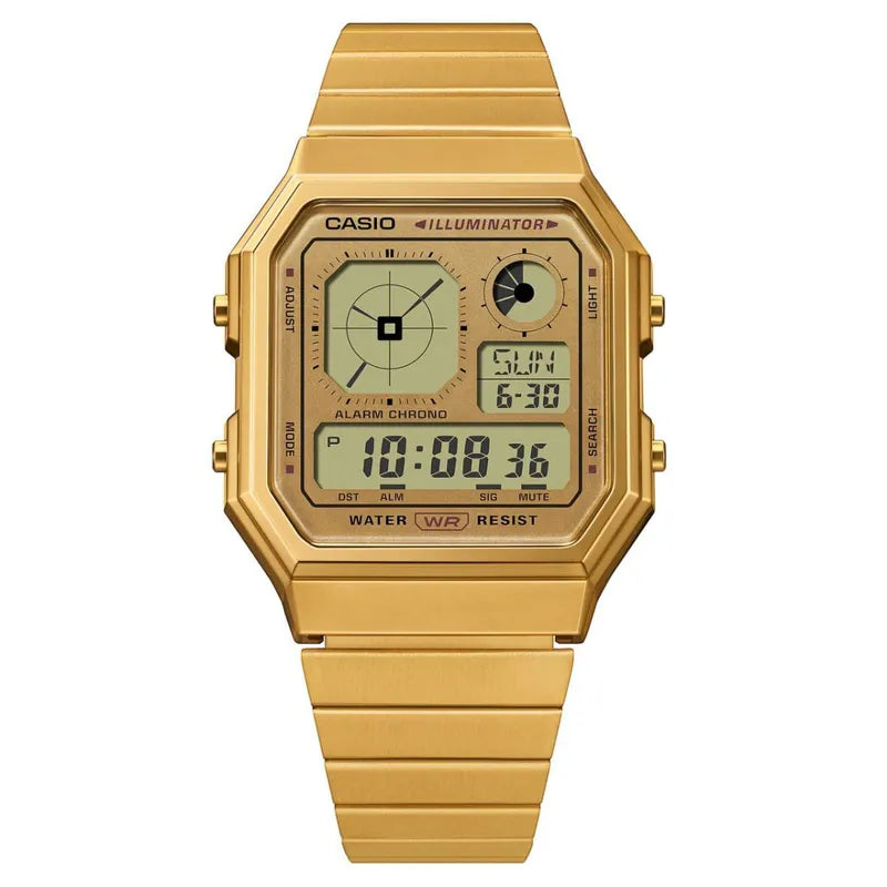 CASIO Analog Display Twin graph Digital Watch Gold A130WEG-9A