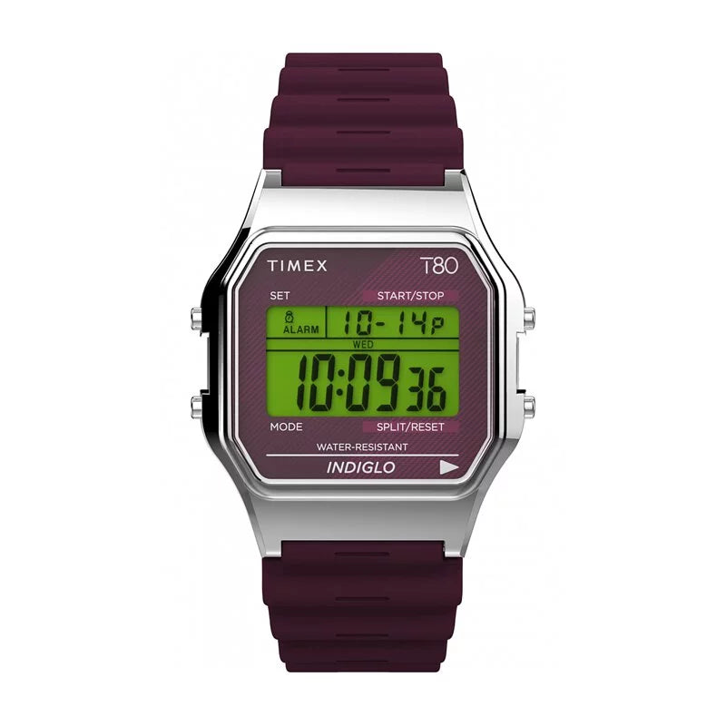 Timex T80 Digital Watch 34mm TW2V41300