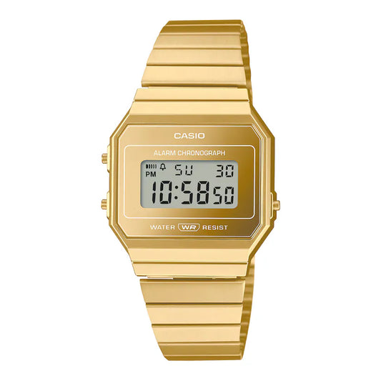 Casio A700WEVG-9A Gold Digital Vintage Watch
