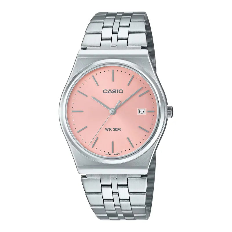 Casio MTP-B145D-4A 35mm Coral Dial Quartz Watch