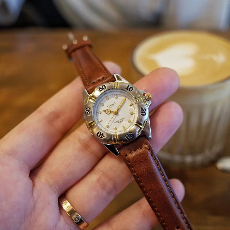 Casio 90s Vintage Leather Watch LTP-3001K