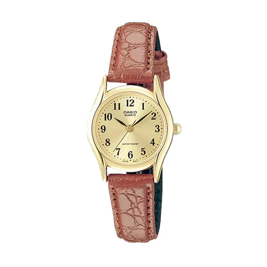 Casio LTP-1094Q-9B 23mm Ladies Leather Strap Vintage Watch