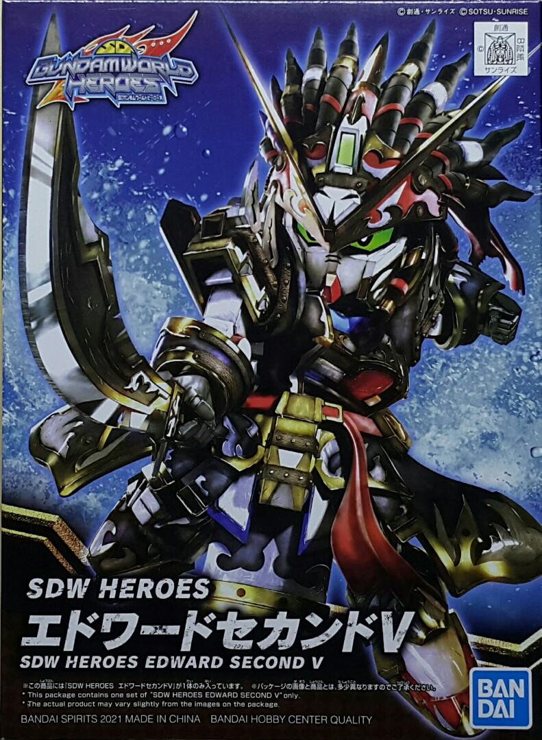 BANDAI 61656 SD Gundam World Heroes 05 Edward V2 Assembly Model SD GUNDAM WORLD HEROES 05 SDW HEROES EDWARD SECOND V MODEL KIT
