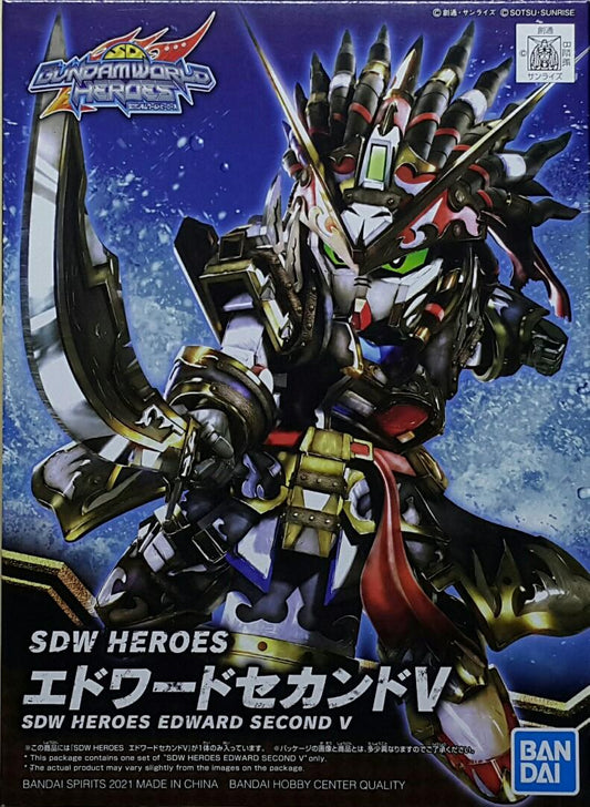 BANDAI 61656 SD Gundam World Heroes 05 Edward V2 Assembly Model SD GUNDAM WORLD HEROES 05 SDW HEROES EDWARD SECOND V MODEL KIT
