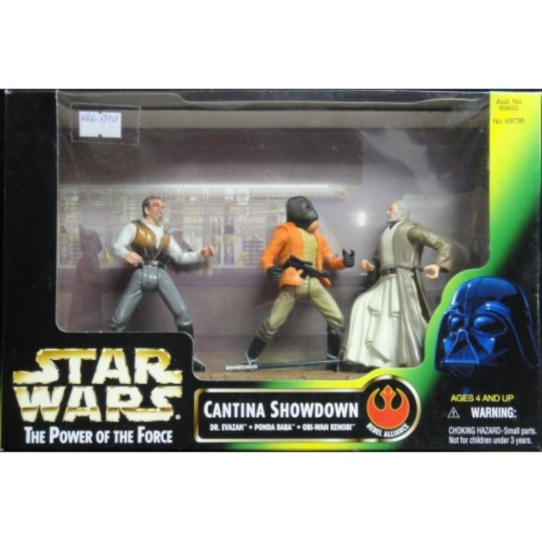 KENNER STAR WARS CANTINA SHOWDOWN DR EVAZAN PONDA BABA OBI-WAN