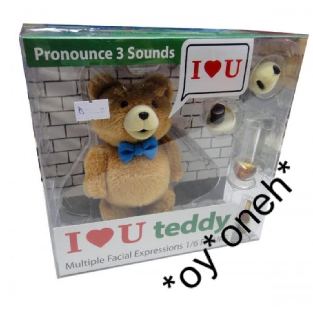 1:6 Talking Doll TED Bear 30 I LOVE U TEDDY MULTIPLE FACIAL EXPRESSIONS FIGURE  b32435775