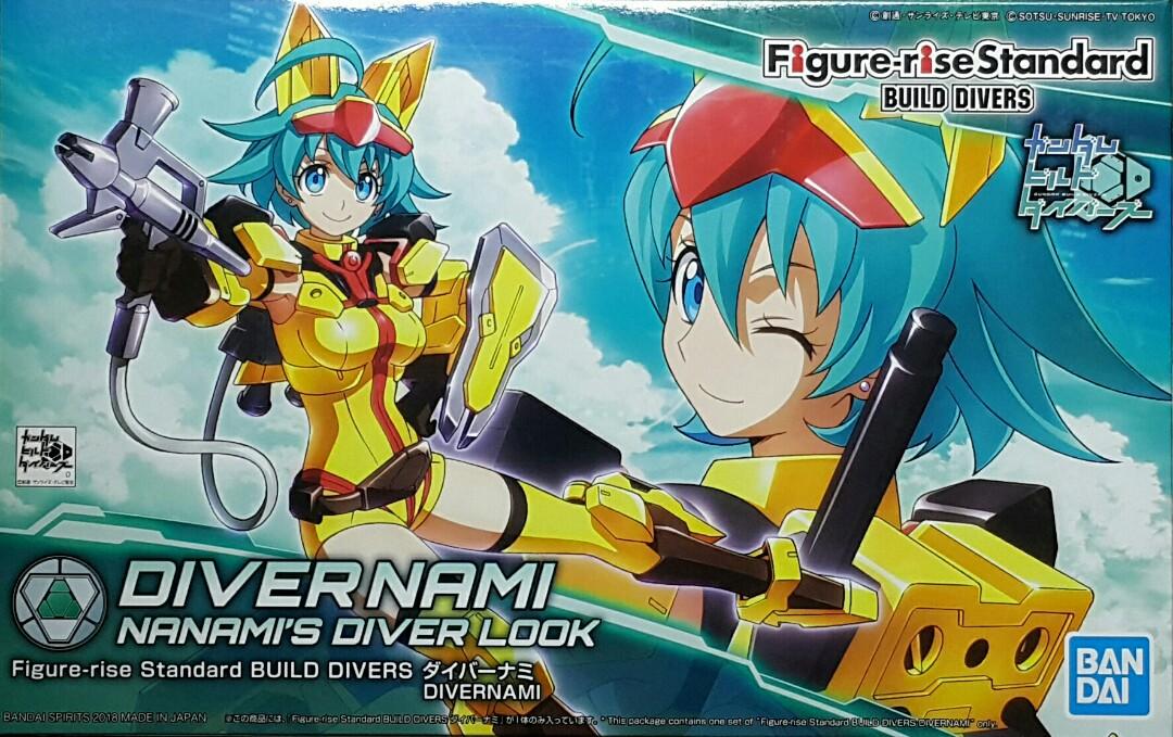 BANDAI 55333 Gundam Build Diver Diver Nami Nanami Nanase Diver Look Assembly Model GUNDAM BUILD DIVERS FIGURE-RISE STANDARD BUILD DIVERS 016 DIVER NAMI NANAMI'S DIVER LOOK MODEL KIT