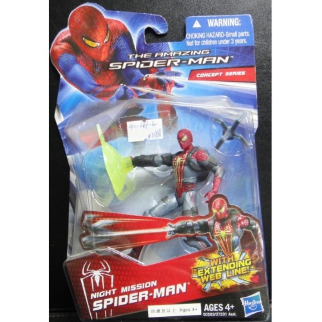 HASBRO AMAZING SPIDER-MAN NIGHT MISSION W/ EXTENDING WEB LINE 71758