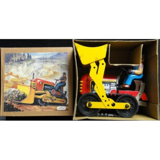 TIN TOYS MS357 WIND-UP ACTION COLLECTION CLASSIC BULLDOZER Iron chain engineering vehicle series bulldozer shovel truck