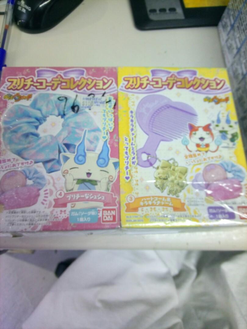 Yo-kai Watch Brand new box egg accessories Full set of 4 items Unopened outer box bandai 1140875821
