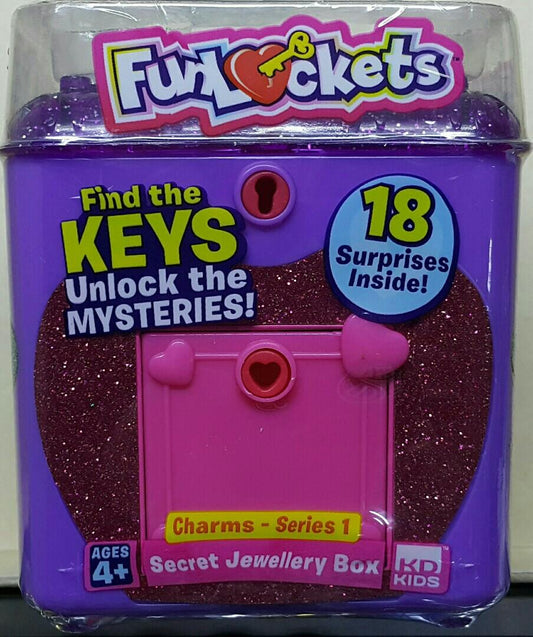 KD KIDS 67402 Mysterious Surprise Box Elegant Series First Bomb Secret Jewelry Box with Pink Key FUN LOCKETS CHARM SEREIS 1 SECRET JEWELLERY BOX WITH PINK KEY