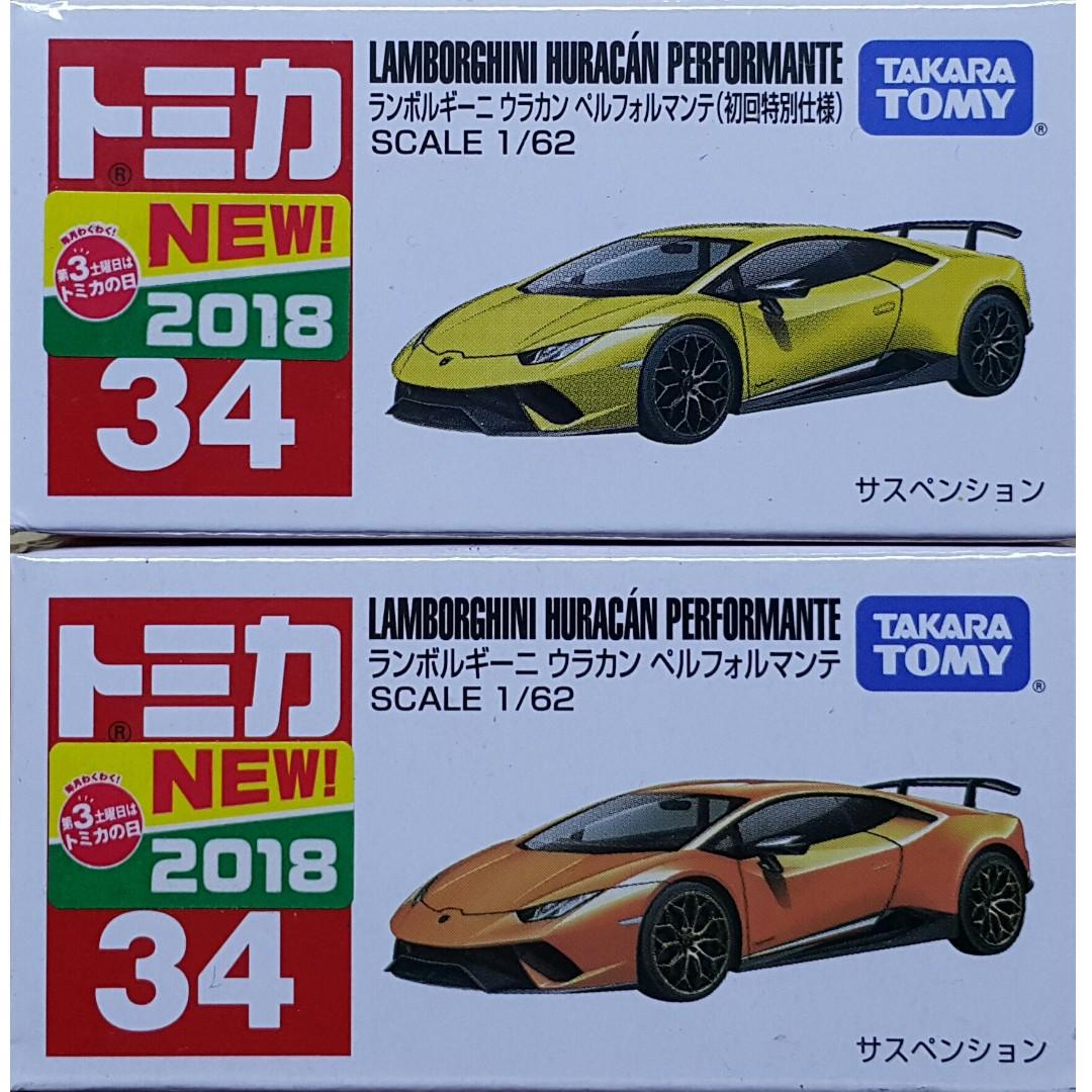 TAKARA TOMY TOMICA 34 LAMBORGHINI HURACAN PERFORMANTE 87994 87996