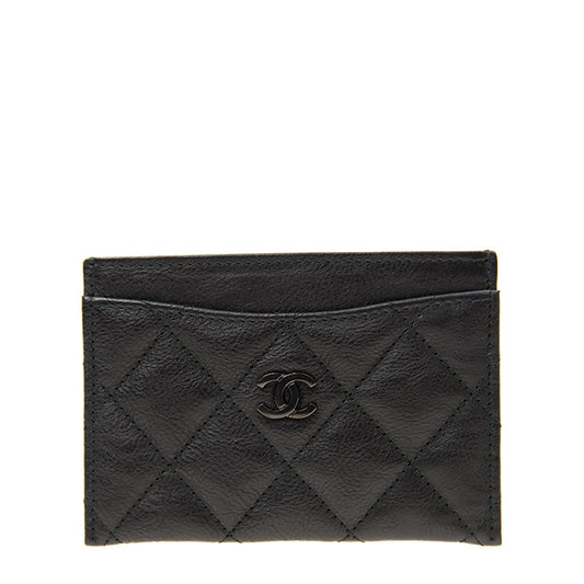 Chanel Card Holder A31510BLKGY 3065