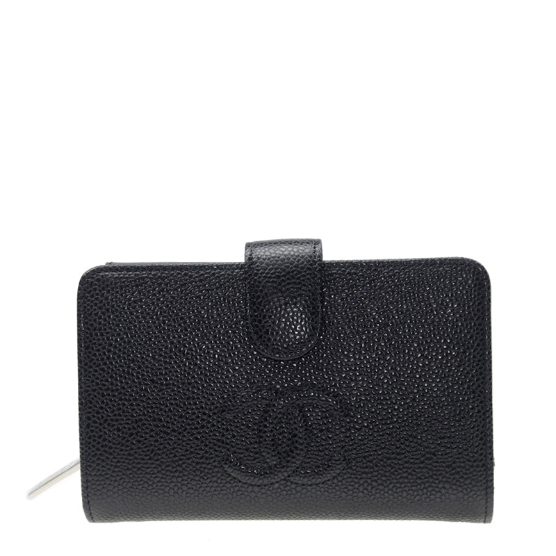 Chanel Short Button Wallet A50073CBLK 4725