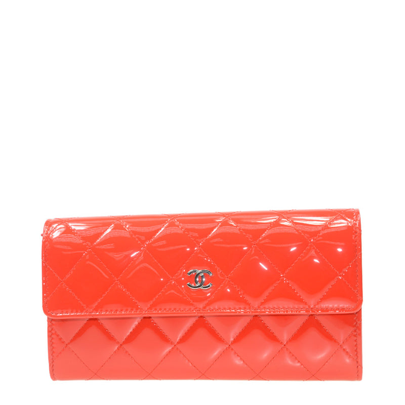 Chanel Long Button Wallet A50096VORED 3717