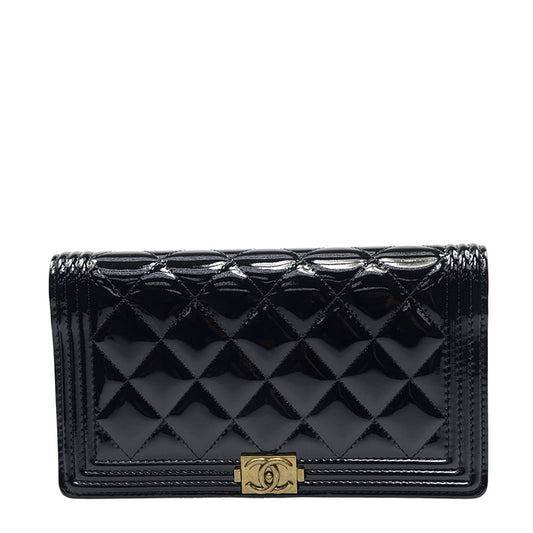 Chanel Long Fold Wallet A80285VBLKGP 3330