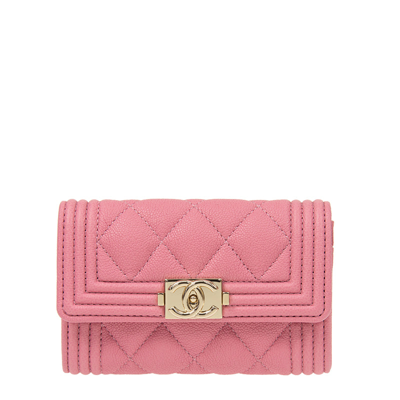 Chanel Short Button Wallet A80603CPINKGP 980