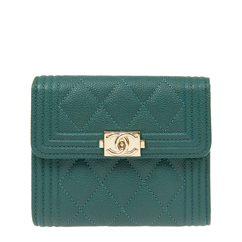 Chanel Short Lock Wallet A80734CGRNGP 2818