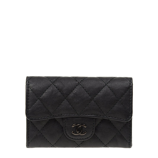 Chanel Coin Purse A80799BLKGY 5084