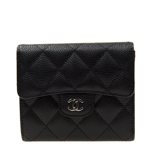 Chanel Short Button Wallet A82288CBLK 12234